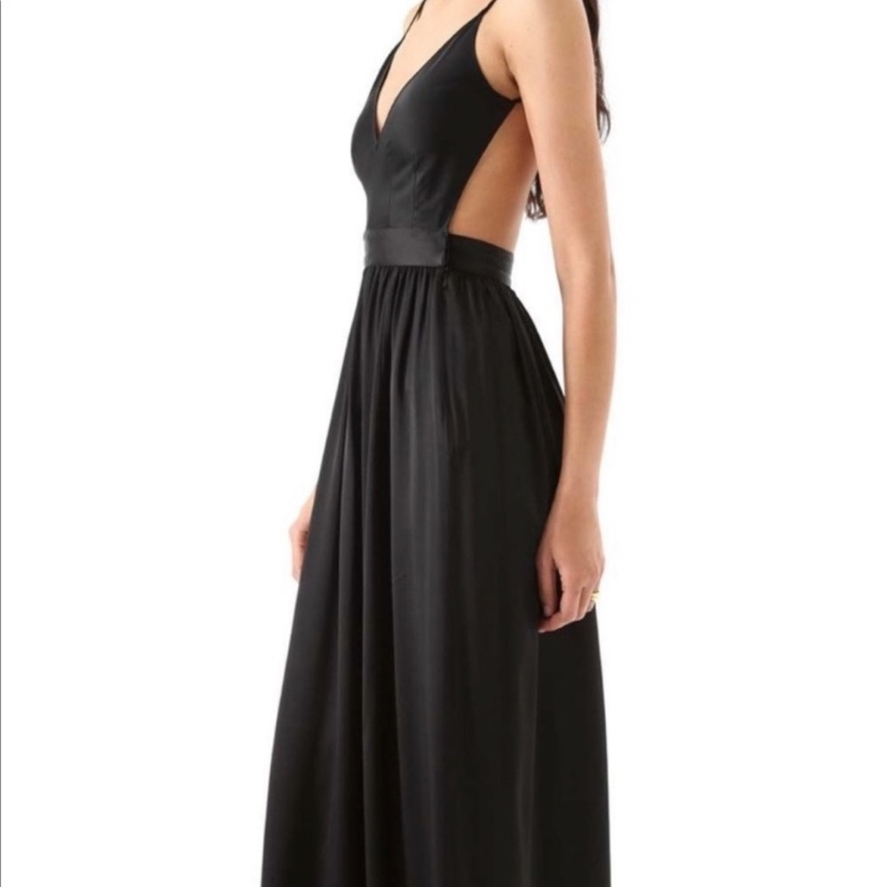 ONE by Contrarian Babs Bibb Maxi dress in Black sz 4
